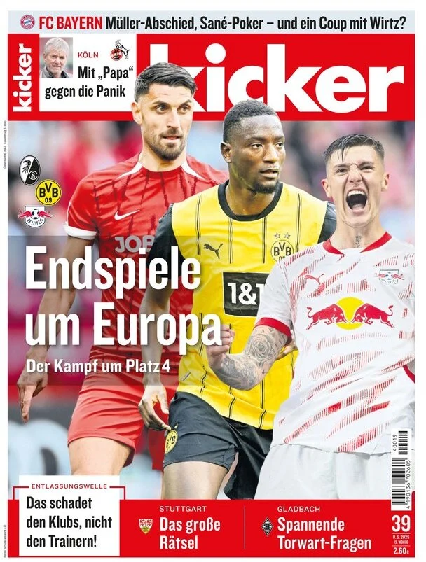anteprima della prima pagina di kicker del 08/05/2025