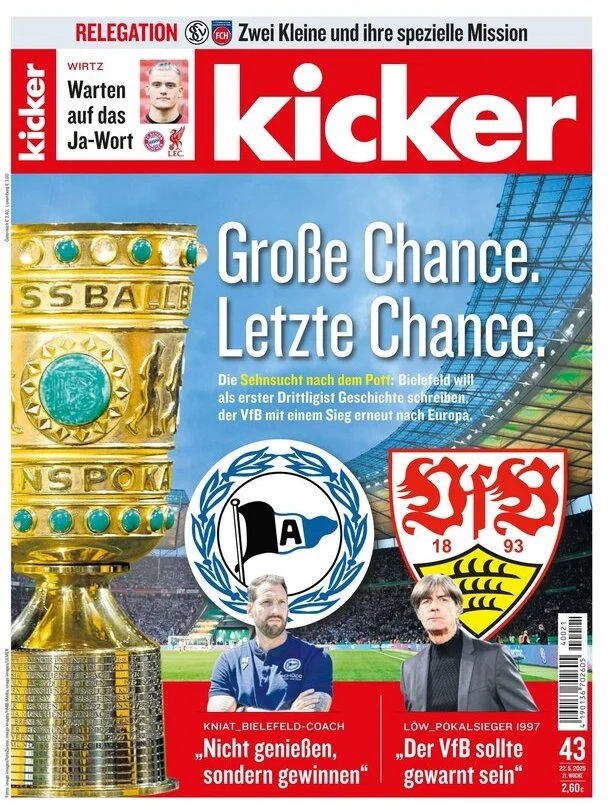 anteprima della prima pagina di kicker del 22/05/2025