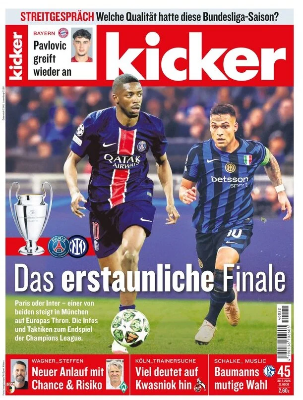 anteprima della prima pagina di kicker del 30/05/2025