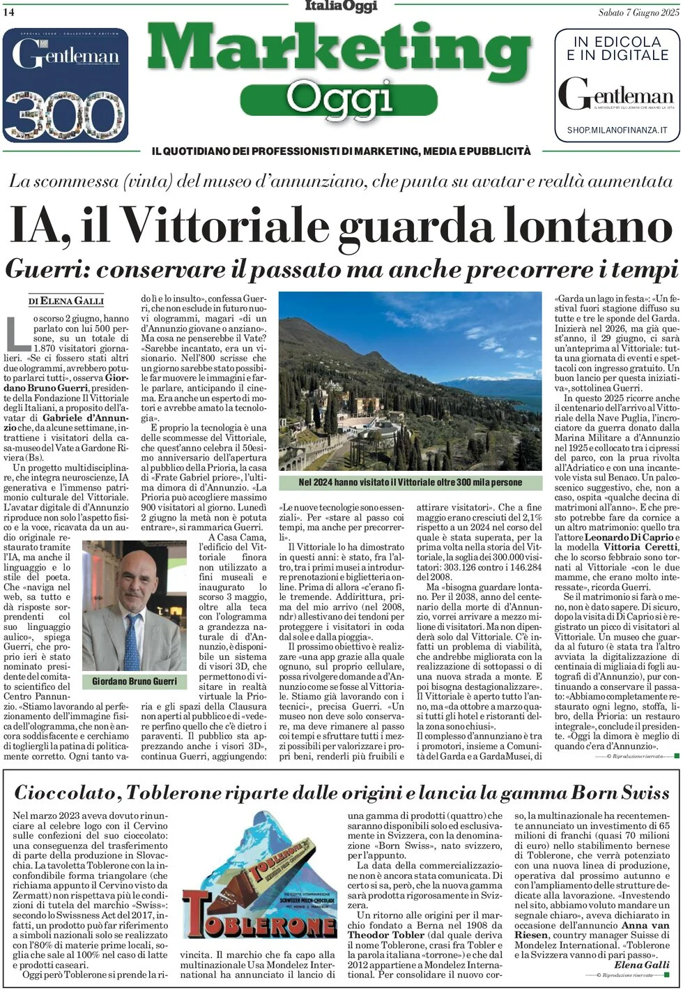 anteprima della prima pagina di marketing-oggi del 07/06/2025