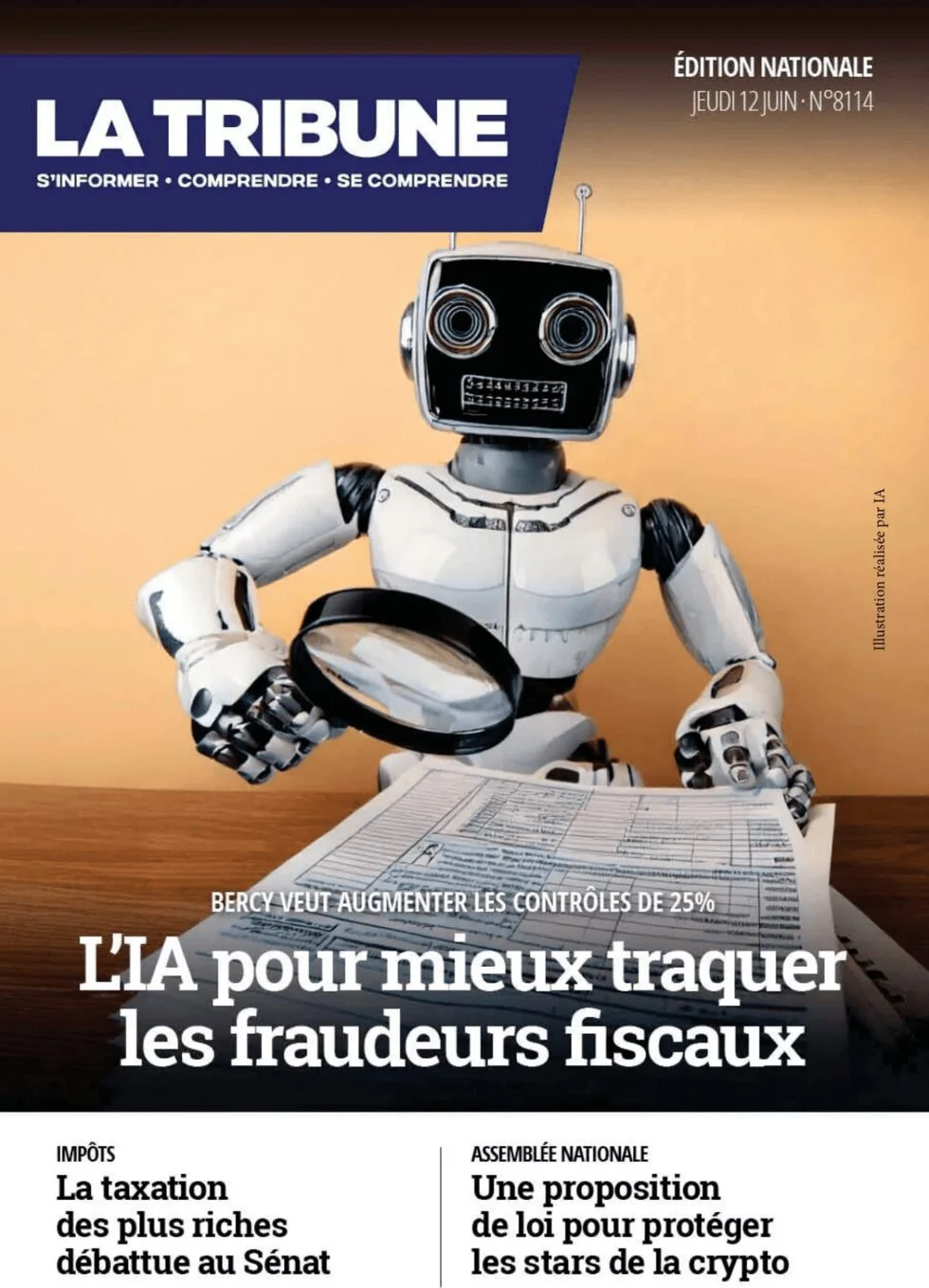 anteprima della prima pagina di La Tribune