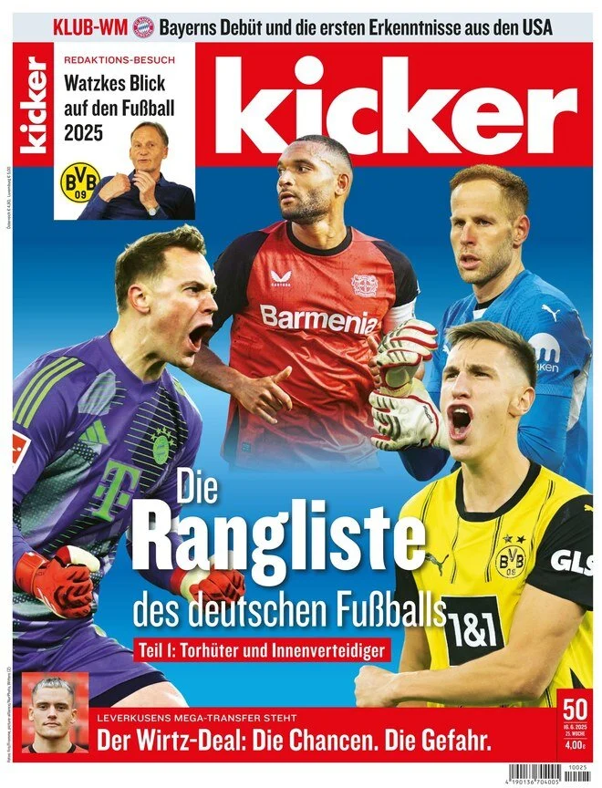 anteprima della prima pagina di kicker del 16/06/2025