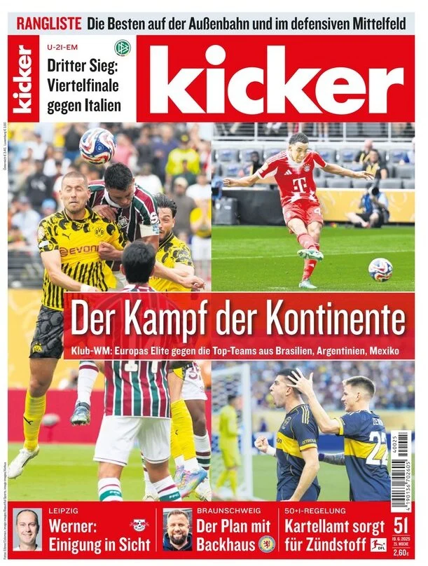 anteprima della prima pagina di kicker del 19/06/2025