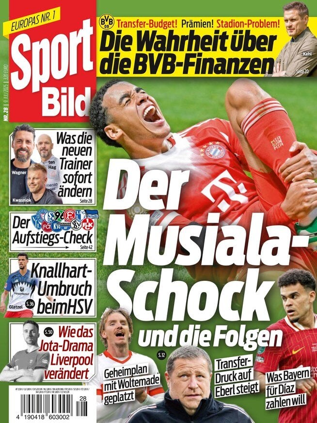 anteprima della prima pagina di Sport Bild