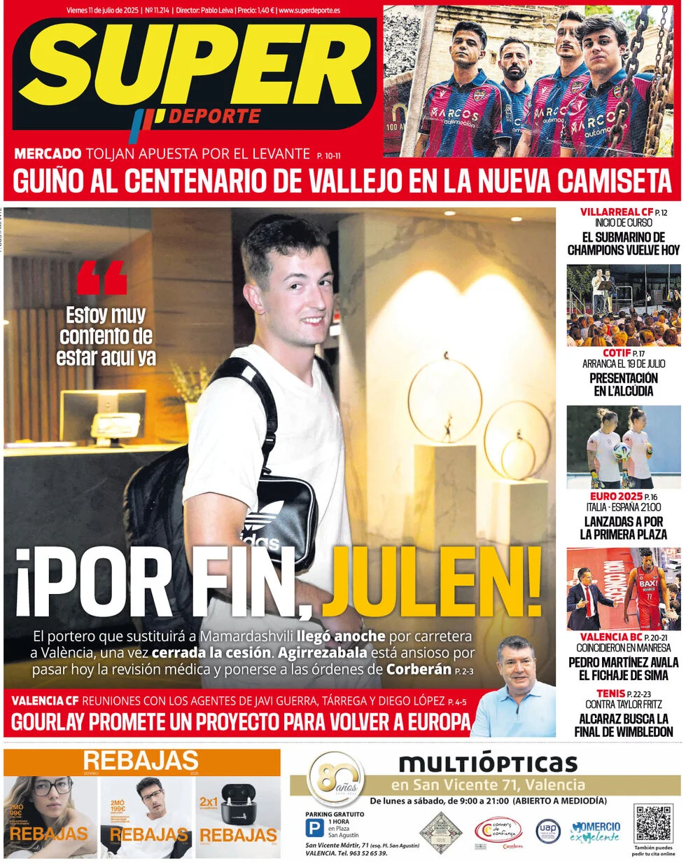 anteprima della prima pagina di Superdeporte