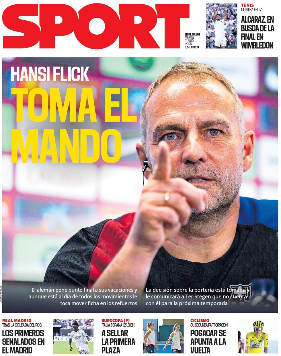 anteprima della prima pagina di SPORT (Barcelona)