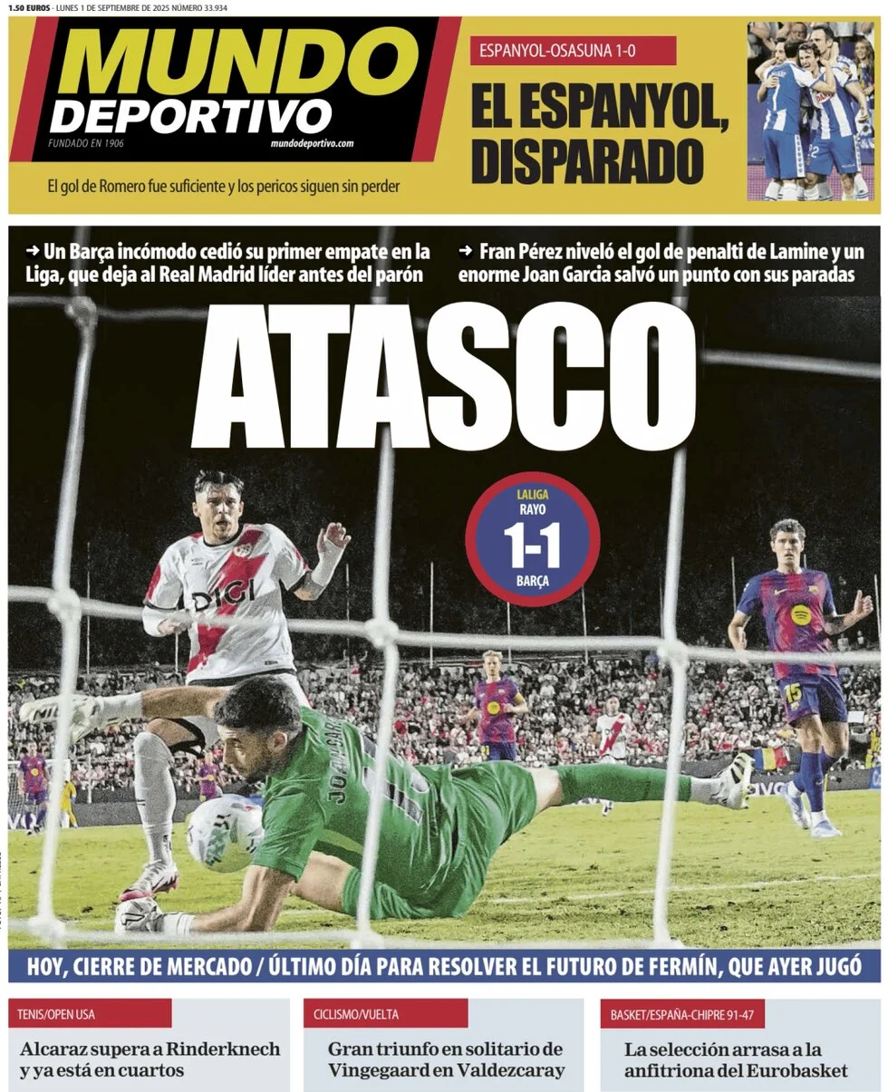 anteprima della prima pagina di Mundo Deportivo