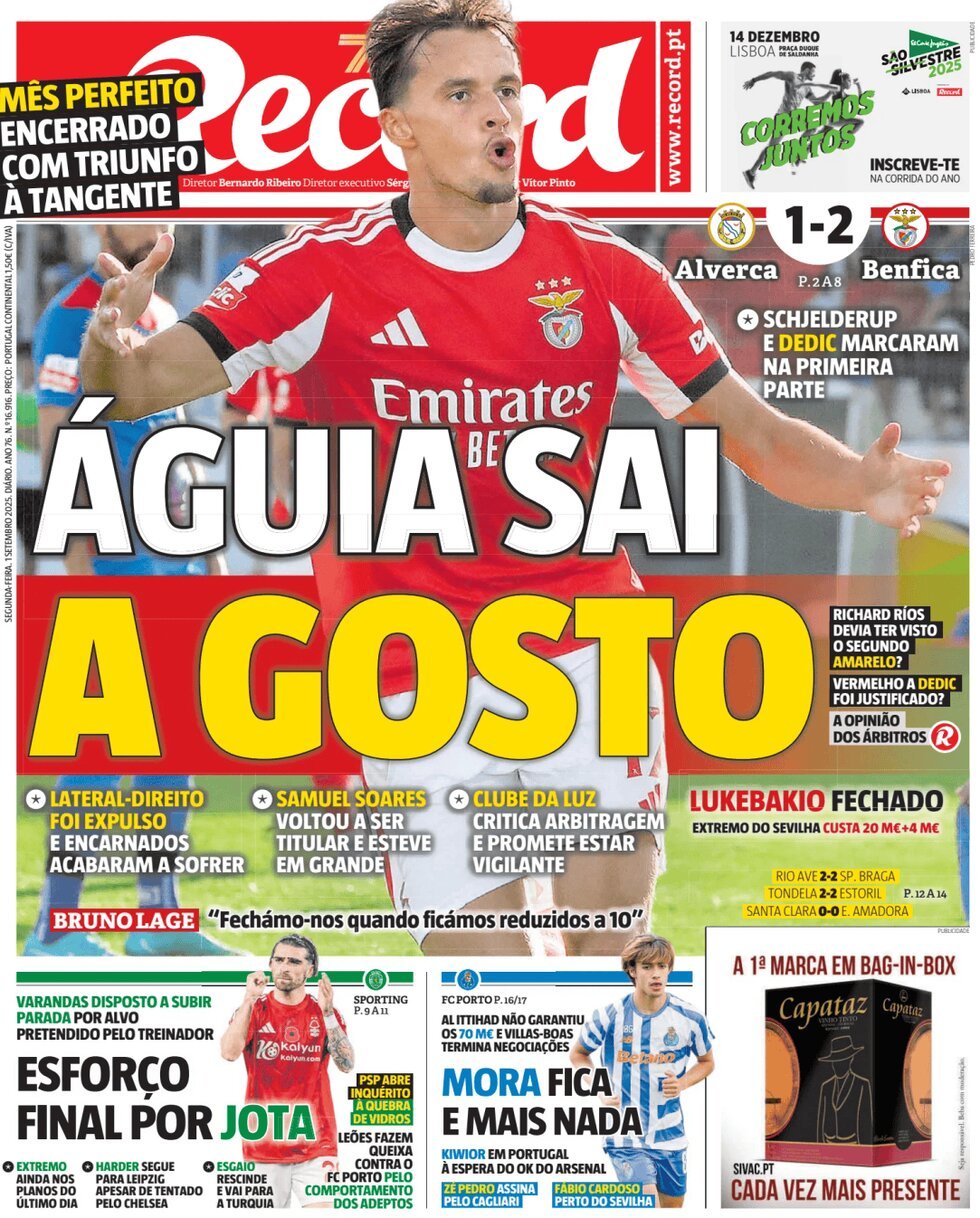 anteprima della prima pagina di Record