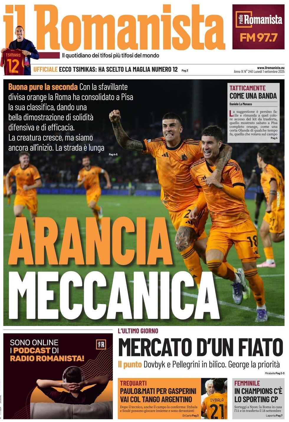 anteprima della prima pagina di Il Romanista