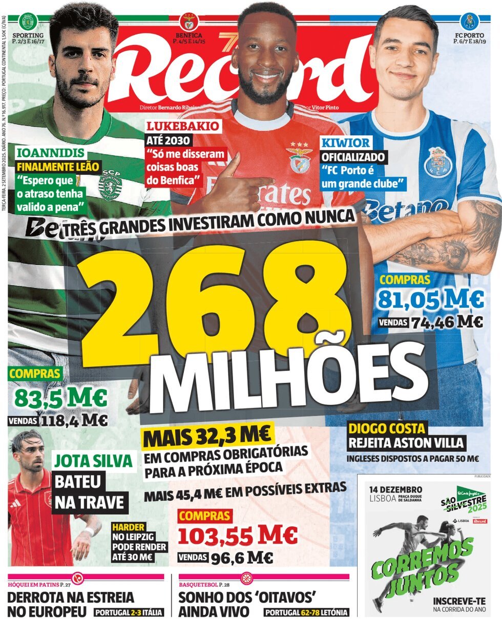 anteprima della prima pagina di Record