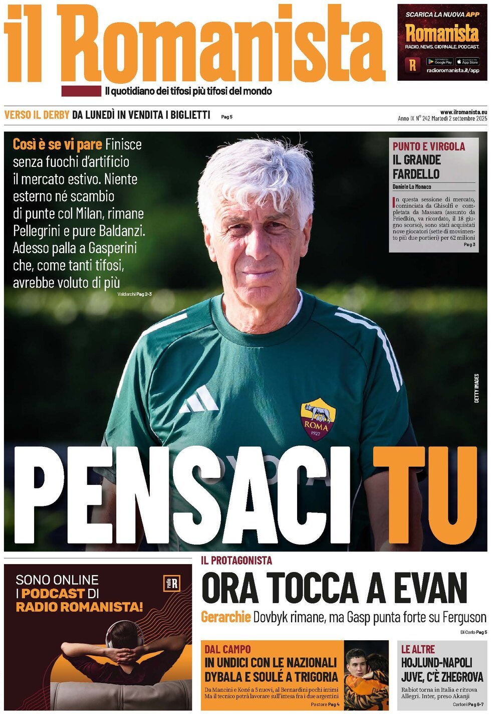 anteprima della prima pagina di Il Romanista