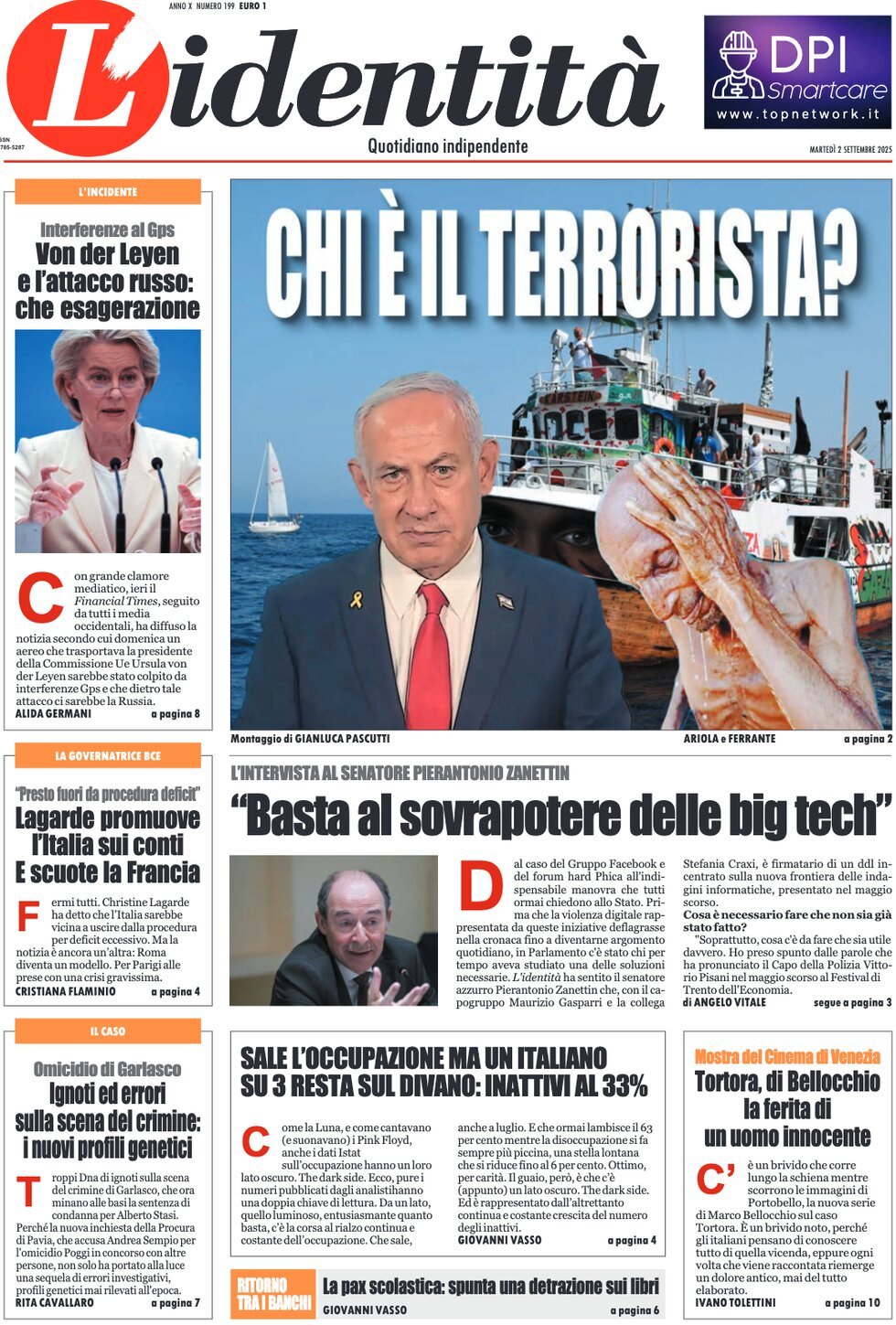 anteprima della prima pagina di L'Identità
